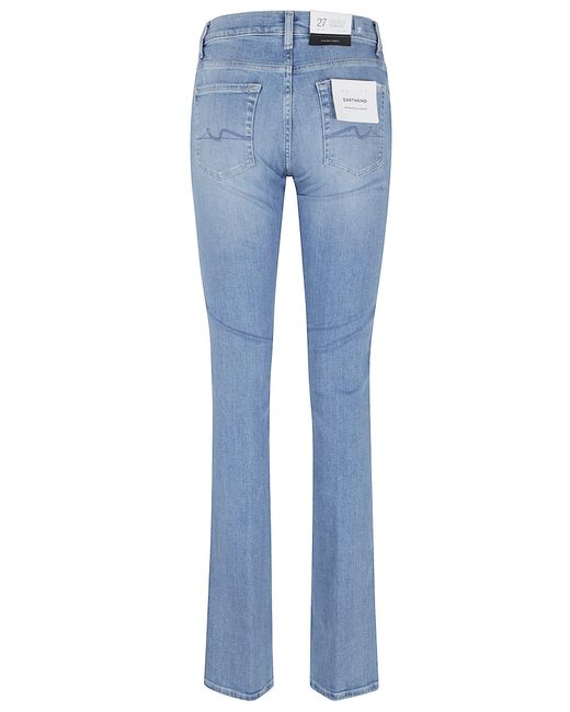 7 For All Mankind Blue Bootcut Bloom