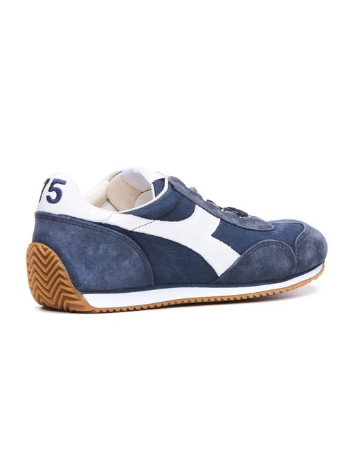 Diadora Equipe H Canvas Stone Wash Sneakers in Blue for Men | Lyst