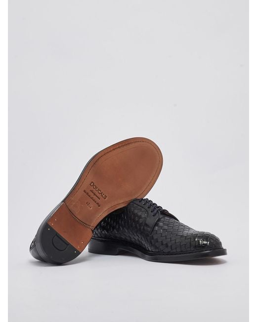 Doucal's Multicolor Derby Intrecciato Shoes for men