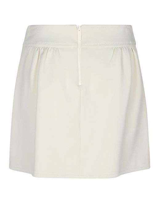 Max Mara White Nettuno Mini Skirt