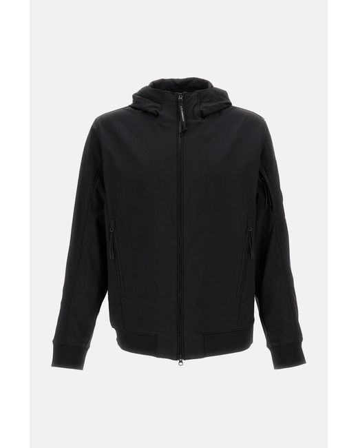 C P Company Black C. P. Shell-R Hooded Jacket for men