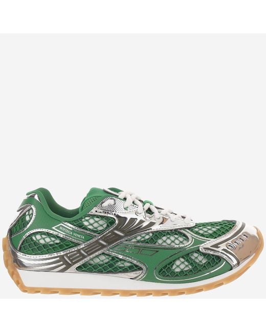 Bottega Veneta Green Sneakers Orbit Polyurethane Trainers for men