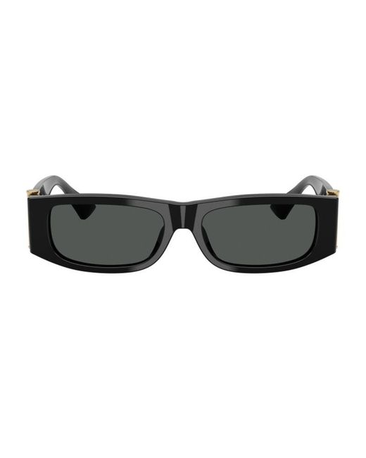 Versace Black Sunglasses Rectangle Full Rim, Frame And Dark Lens Ve4476Ugb1/87 for men