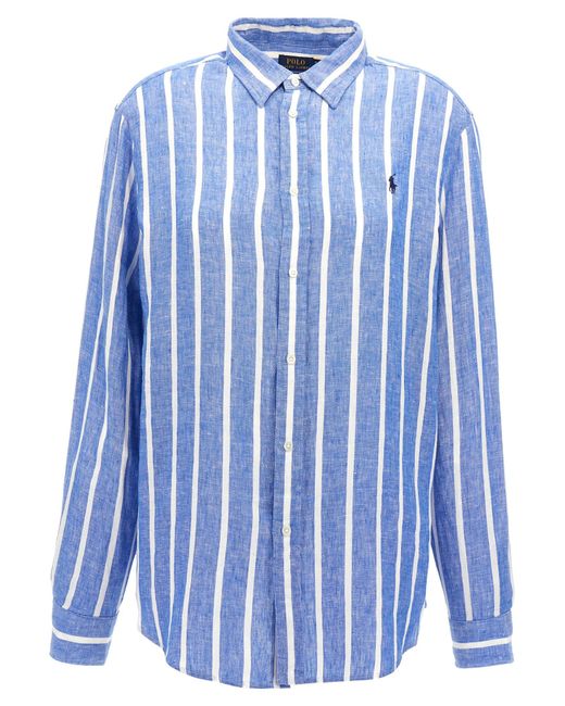 Ralph Lauren Blue Logo Shirt Shirt, Blouse
