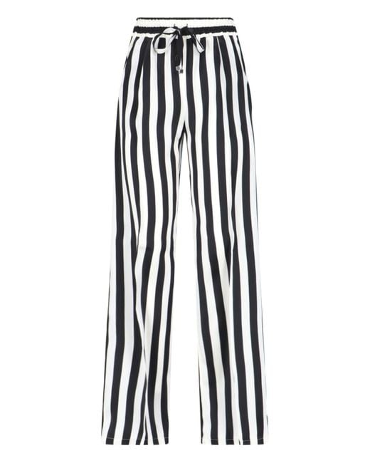 Kiton White Striped Trousers