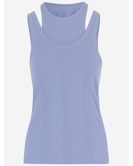 ARMARIUM Blue Tank Top Cotton