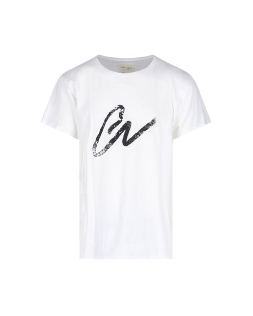 Greg Lauren White T-shirt for men