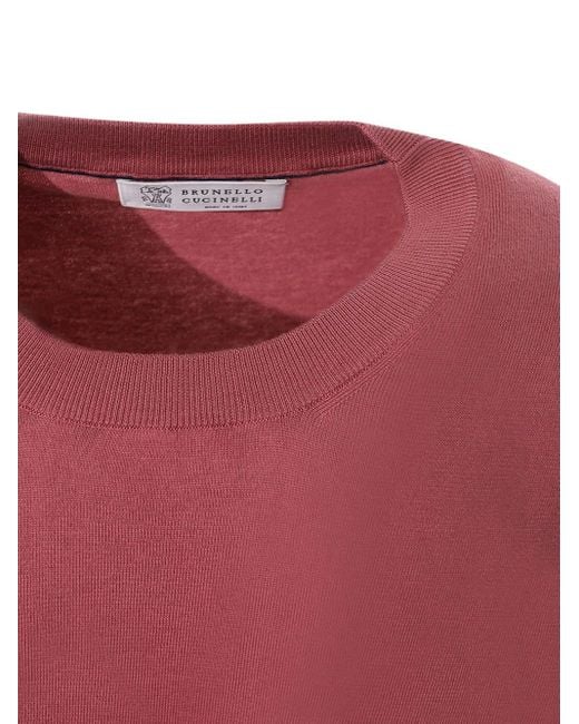 Brunello Cucinelli Pink Sweater for men