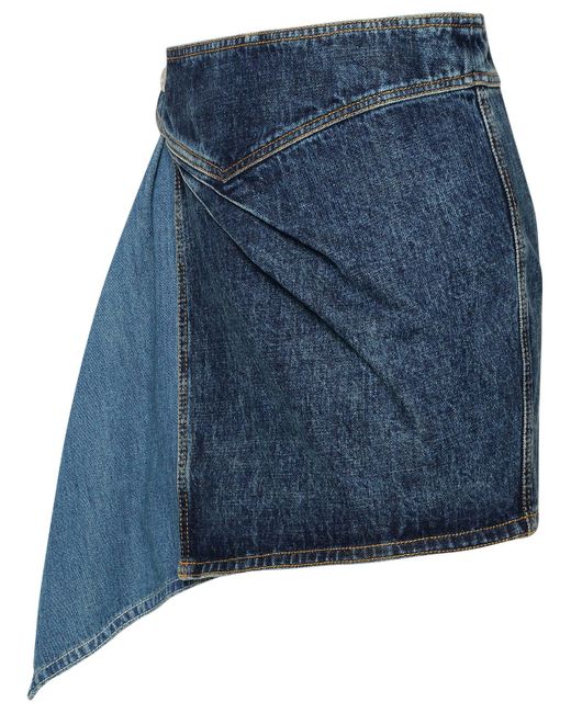 Isabel Marant Blue 'Junie' Cotton Miniskirt