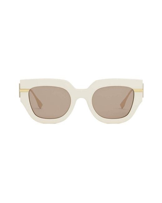 Fendi White Sunglasses