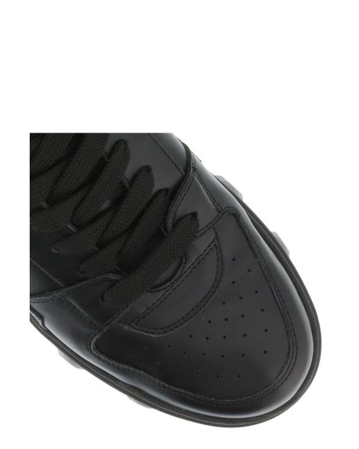 DSquared² Black Logo Printed Low-Top Sneakers for men