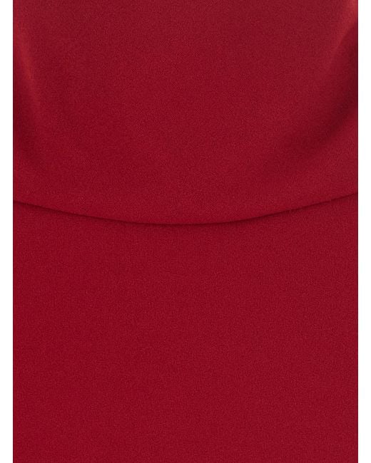Le Plain Red Long Dress
