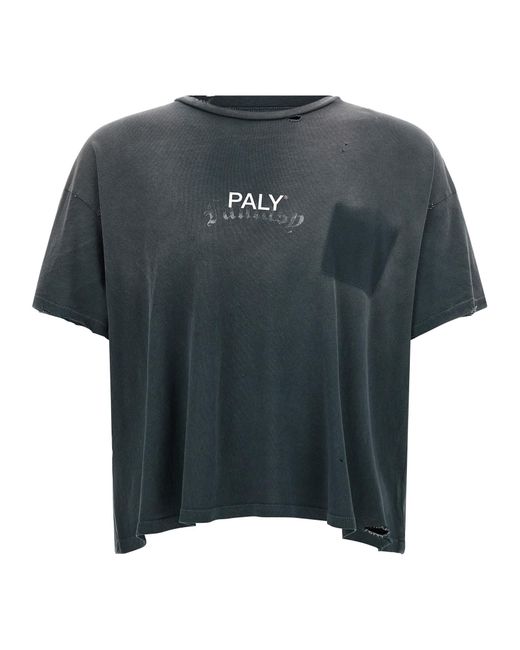 PALY Gray Core Logo T-Shirt Cotton for men