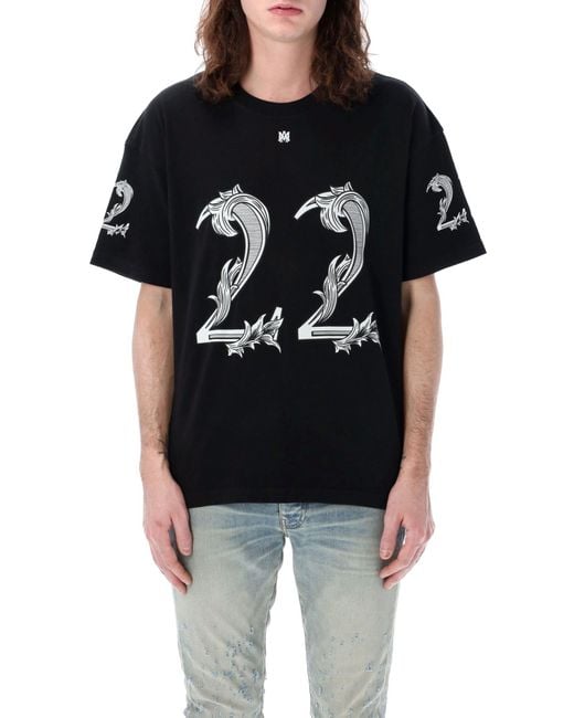 Amiri Black 22 T-Shirt for men