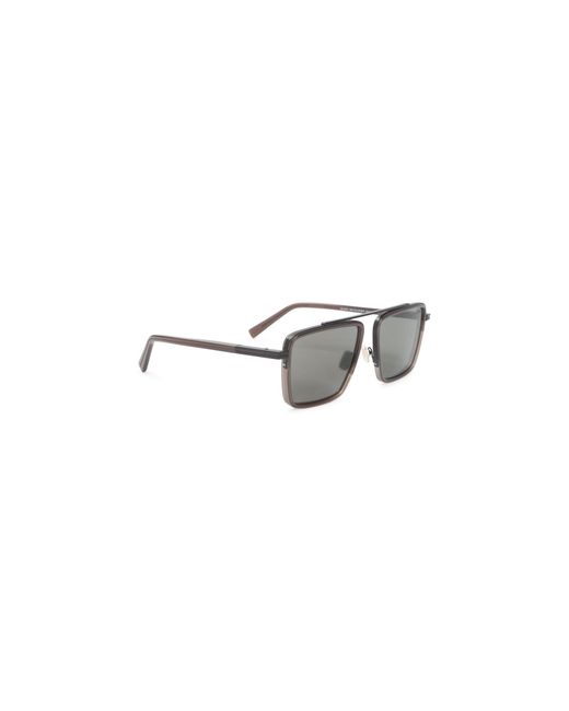 ZEGNA EYEWEAR White Acetate Sunglasses