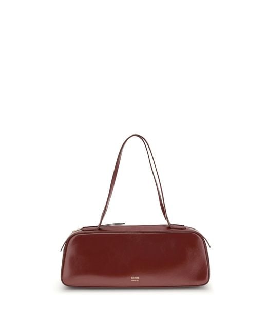Khaite Red Simona Shoulder Bag Calf Leather Bos Taurus