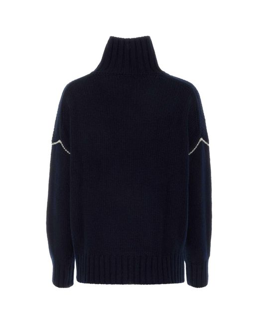 Woolrich Midnight Blue Wool Sweater