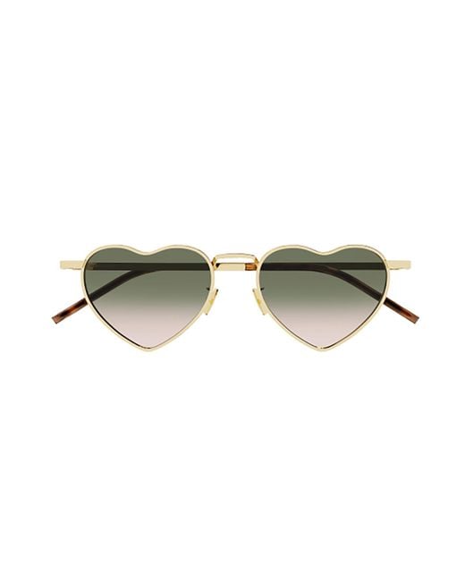 Saint Laurent Green Sl 301 Loulou Sunglasses