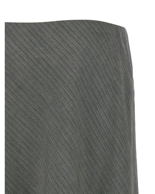 Alberta Ferretti Gray Viscose Mini Skirt