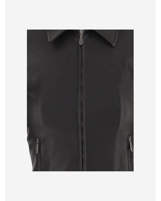 Gucci Black Leather Jacket Lambskin