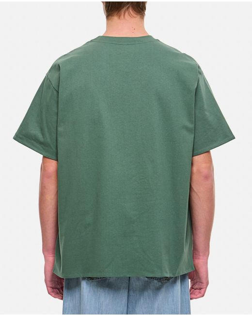 Bottega Veneta Green Double Layer T-Shirt for men
