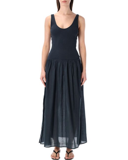 Sessun Blue Sessùn Solao Long Sleeveless Ballerina Dress