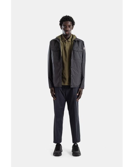 Moncler Black 3-In-1 Shirt-Jacket Nylon With Removable Khaki Vest Chirano for men