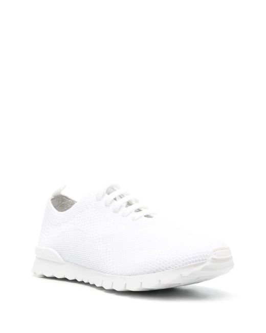 Kiton White ''fit'' Running Sneakers for men