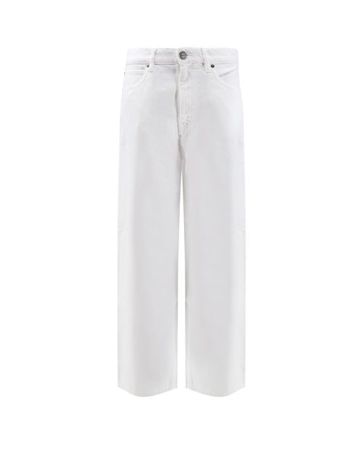 Pinko White Jeans Cotone