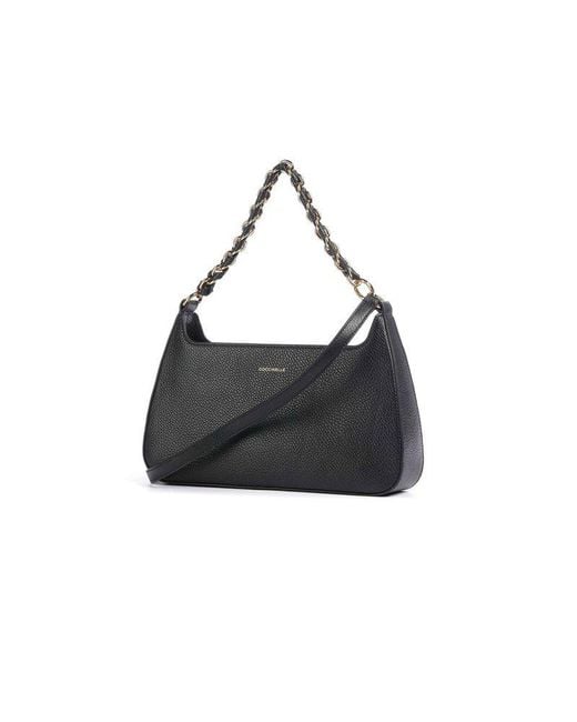 Coccinelle Black Handbag Genuine Leather Bags Handbags