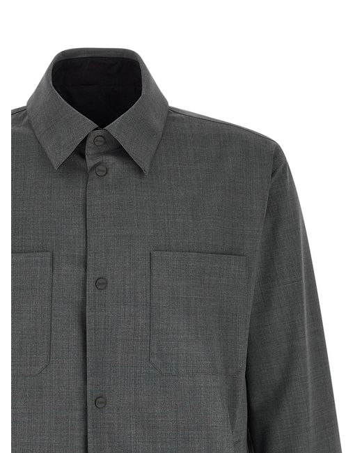 Herno Gray Reversible Overshirt for men