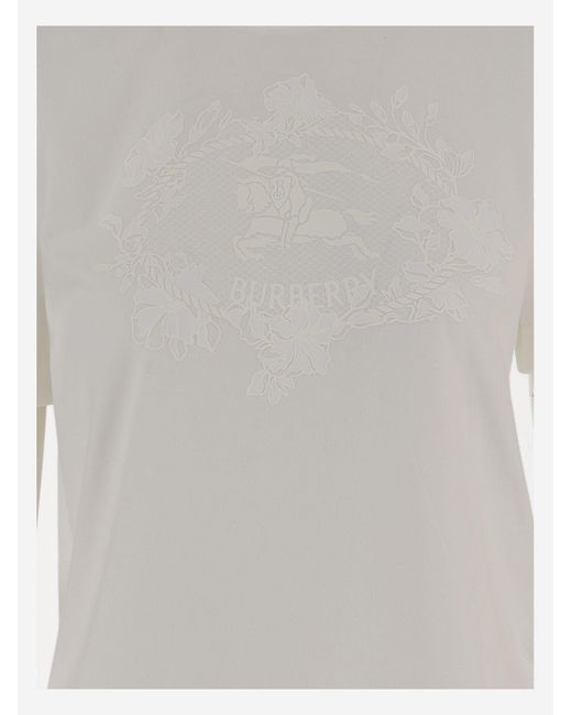 Burberry Gray T-Shirt Cotton T-Shirts & Jerseys