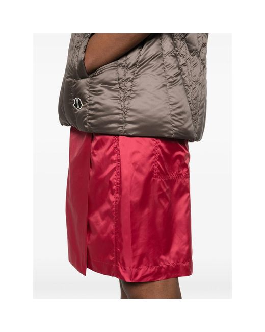 Moncler Red Drawstring Shorts for men