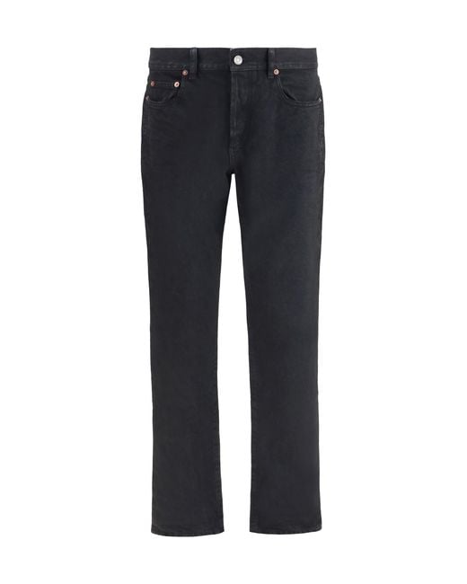 Saint Laurent Blue Slim Fit Denim Jeans Cotton for men