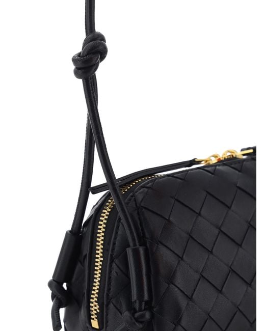 Bottega Veneta Black Concert Shoulder Bag- Calf Leather Make Up