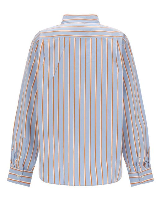 Dries Van Noten Blue Cotton Shirt