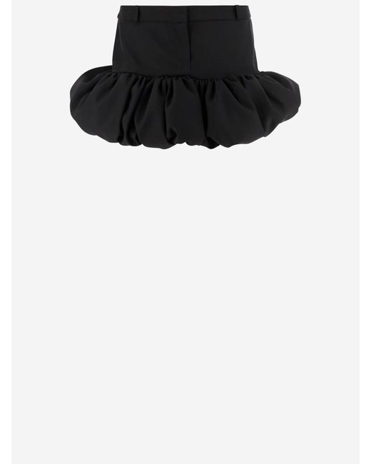 Coperni Black Miniskirt With Ruffle