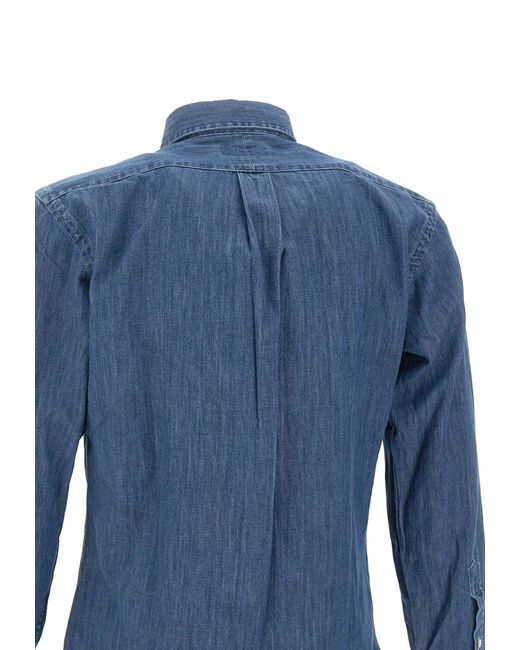 Polo Ralph Lauren Blue Core Replen Cotton Denim Shirt for men