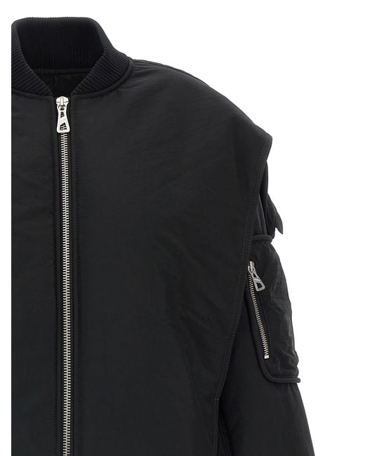 Jean Paul Gaultier Black The Hooded Bomber' Jacket