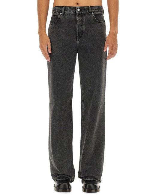 McQueen Gray Baggy Jeans for men