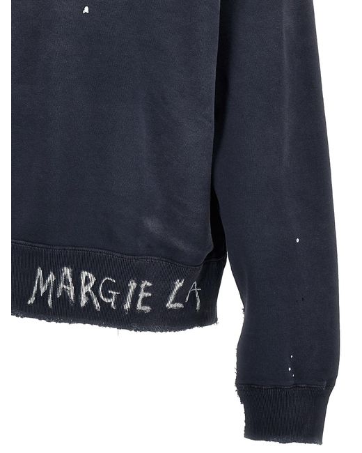 Maison Margiela Blue Logo Sweatshirt