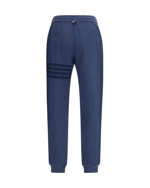 Thom Browne Blue Cotton Sweatpants Pant for men