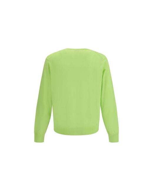 Tom Ford Green Bicolor Cotton Sweatshirt for men