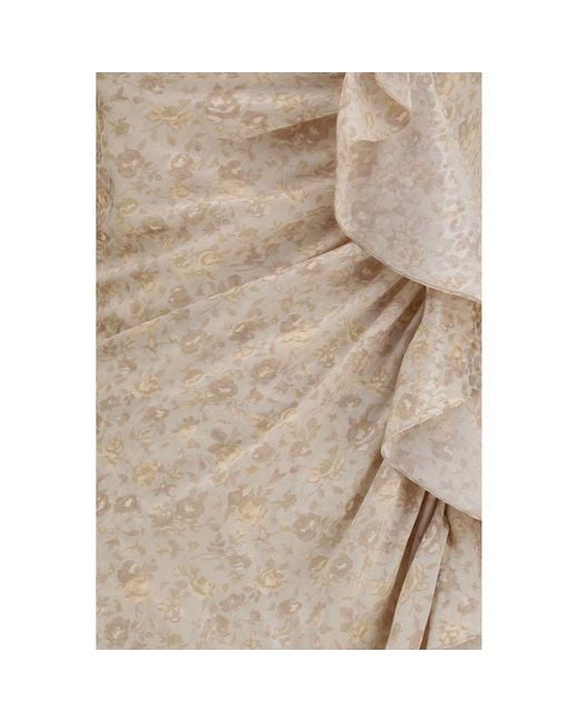 Alessandra Rich Natural Silk Casual Dress