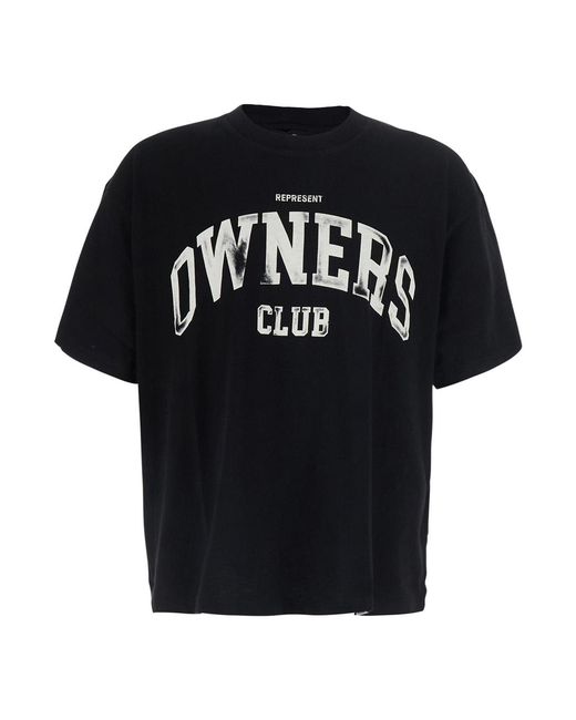 Represent Black T-Shirt Crew Neck T-Shirts for men