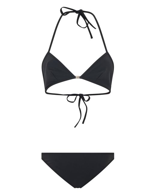 Gucci White Bikini Triangle Polyamide Bikinis