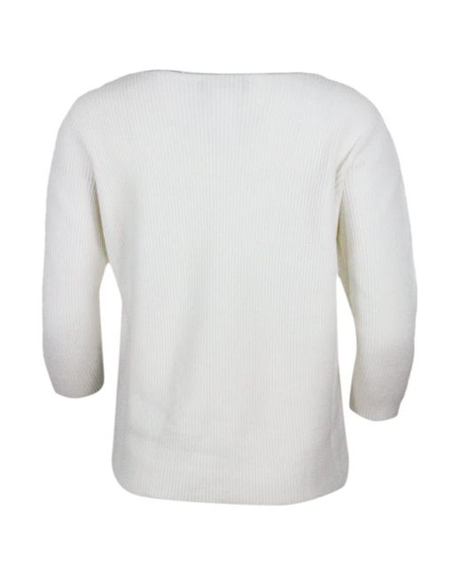 Fabiana Filippi White Sweaters