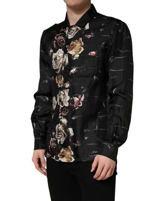 Dolce & Gabbana Black Casual Shirts for men