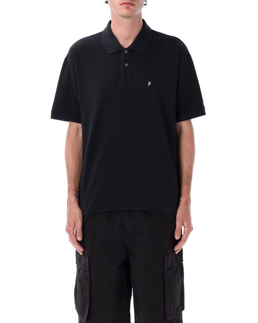 トップス Stussy24ss CLASSIC PIQUE POLO BLACK Stussy Classic Pique Polo Black Men's - SS25 - US