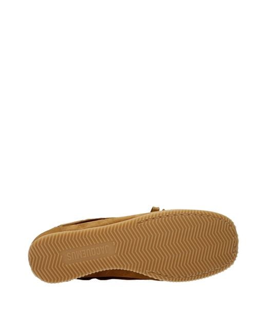 Jacquemus Brown Leather Slip-On Loafers for men